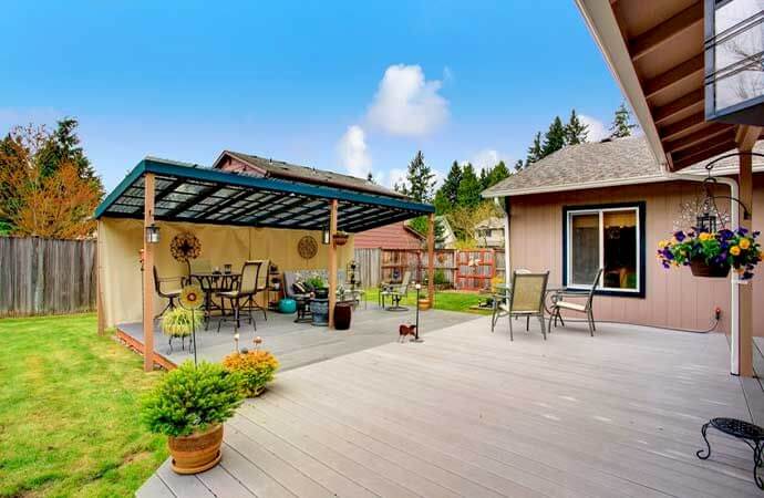 Pour la terrasse, dimensionnez juste selon vos usages