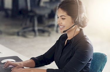 Une assistante service client