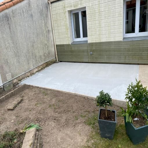 Extension d'une terrasse au Landreau (44) - Avenir Rénovations