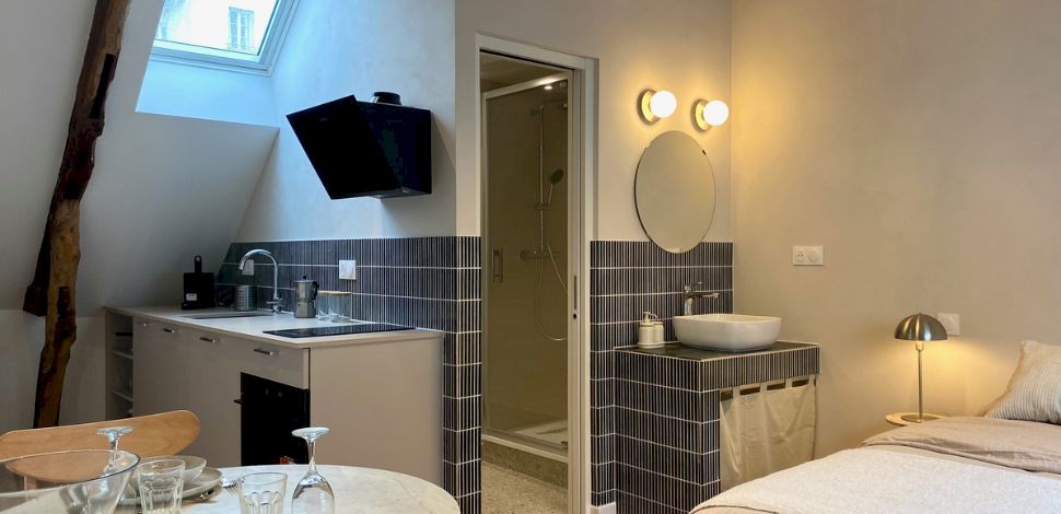 Rénovation complète d’un studio de 24 m² à Rennes (35)
