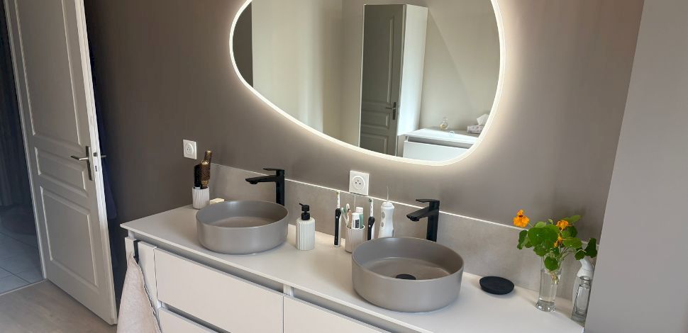 Rénovation d'une salle de bain de 10m2 à Andrézieux-Bouthéon (42) - Avenir Rénovations