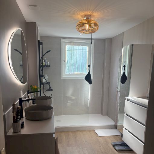 Rénovation d'une salle de bain de 10m2 à Andrézieux-Bouthéon (42)