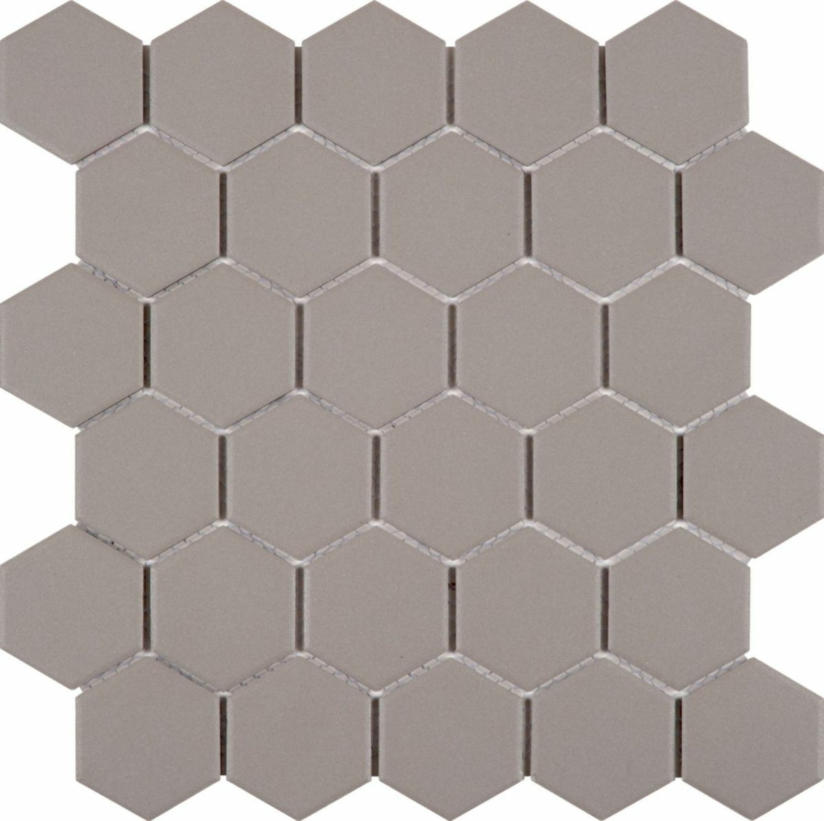 Bati orient import Grès cérame Bati Orient Uni gris mosaïque hexagone 5 x 5 cm 27,1x28,1 - Réf.CEGR23