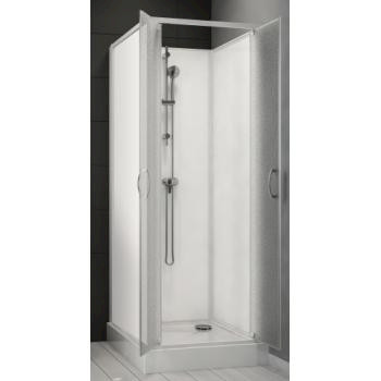 Cabine de douche carrée à portes battantes Surf 5