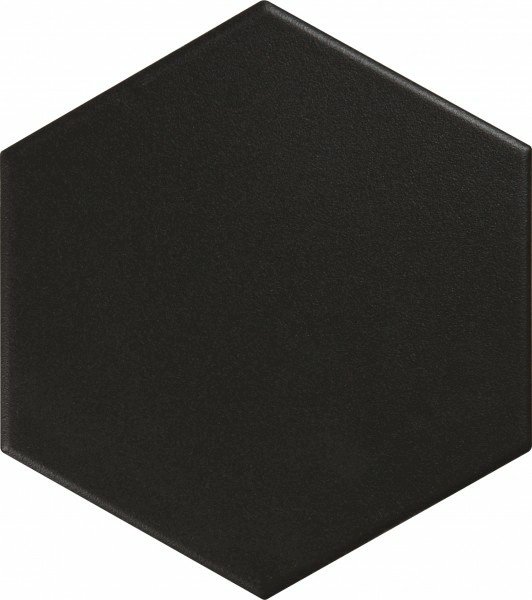 CERAMIQUE DECO - Carrelage Mur Hexagonale - Noir Mat - 17x15 - Réf.CENO25