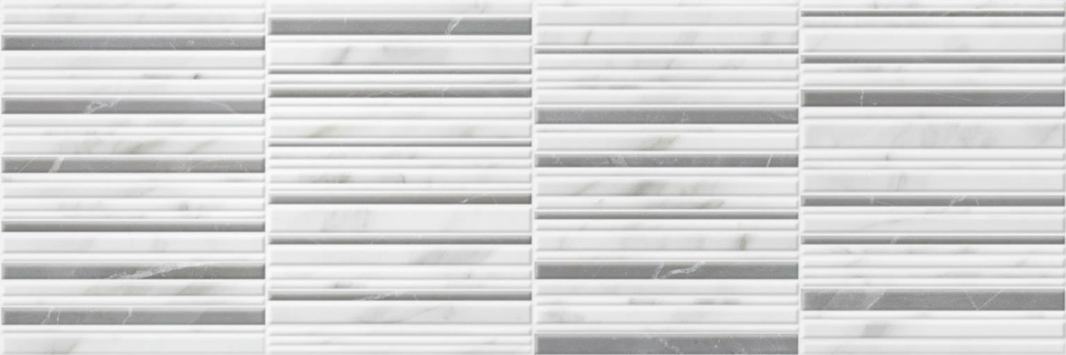 DORIAN - Carrelage Mur Effet marbre - Multi Décor Brillant 25x75 - Réf.223106