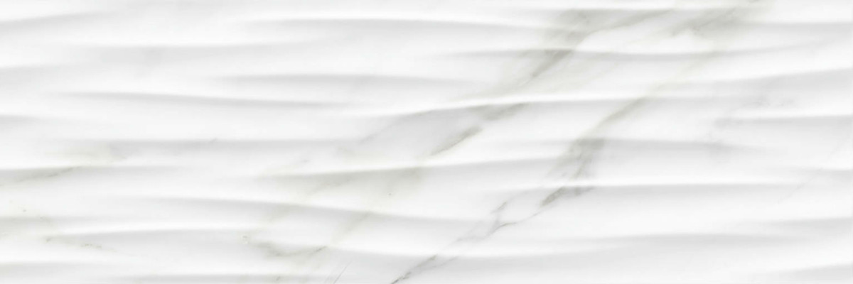 DORIAN Wall - Carrelage Mur Effet marbre - White Brillant 25x75 - Réf.223107
