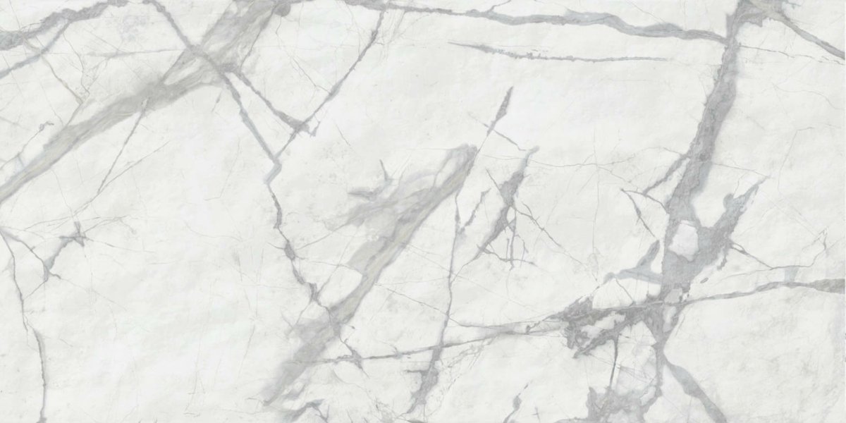 DUALITY - Carrelage Mur Effet marbre - White Invisble 60x120 - Réf.236101