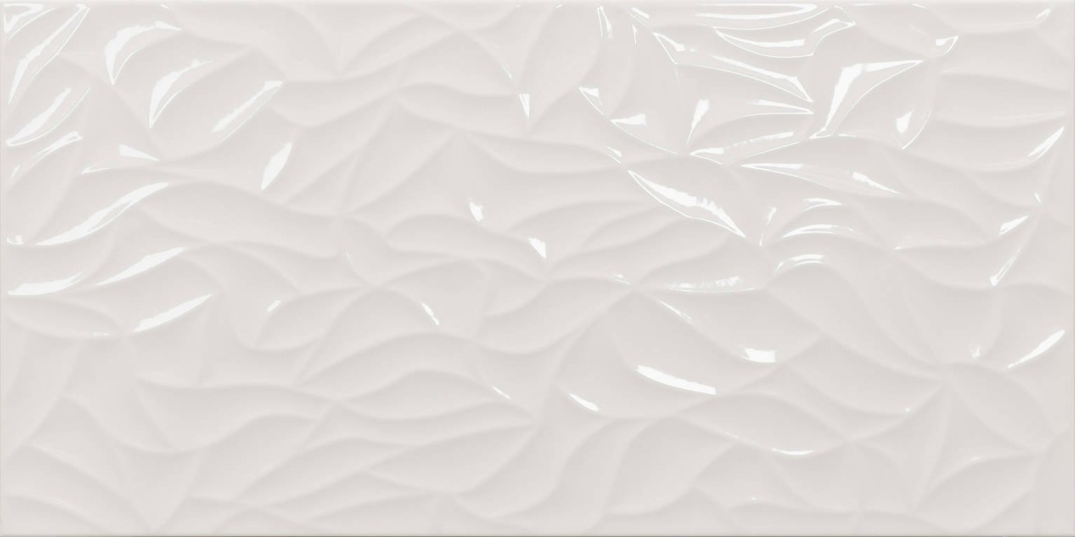 Faïence AURA décor blanc brillant 31,6x60