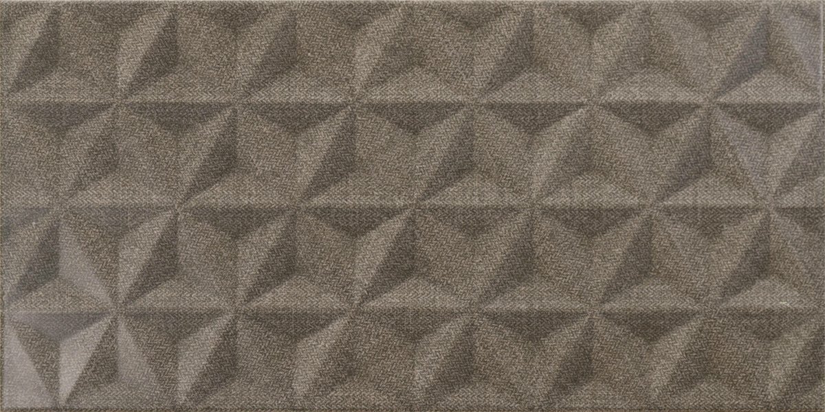 FIBER - Carrelage Mur Effet tissu - Bronze Décor 25x50 - Réf.225205