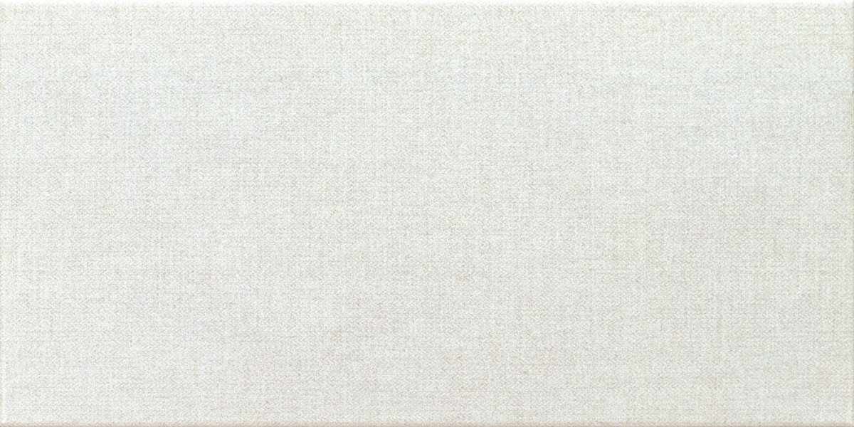 FIBER - Carrelage Mur Effet tissu - White 25x50 - Réf.225201