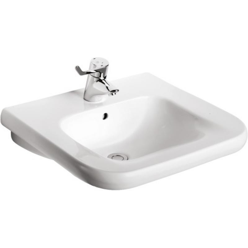MATURA 2  - lavabo autoportant 60X55 avec trop plein blanc - Réf. S221901