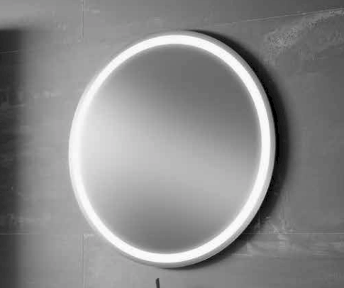Miroir circulaire avec barre led