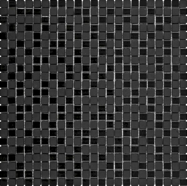 MOSAIQUE VERRE - Carrelage Mur Verre Micro - Noir - 30x30 - Réf. VENO04