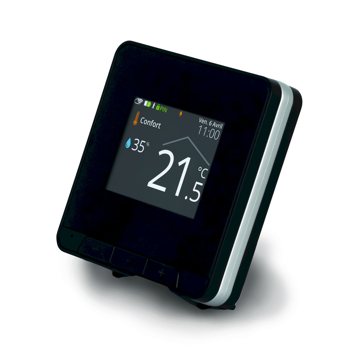 MYNEO STAT Radio - Thermostats d’ambiance programmables, intelligents et connectés à commande digitale noir
