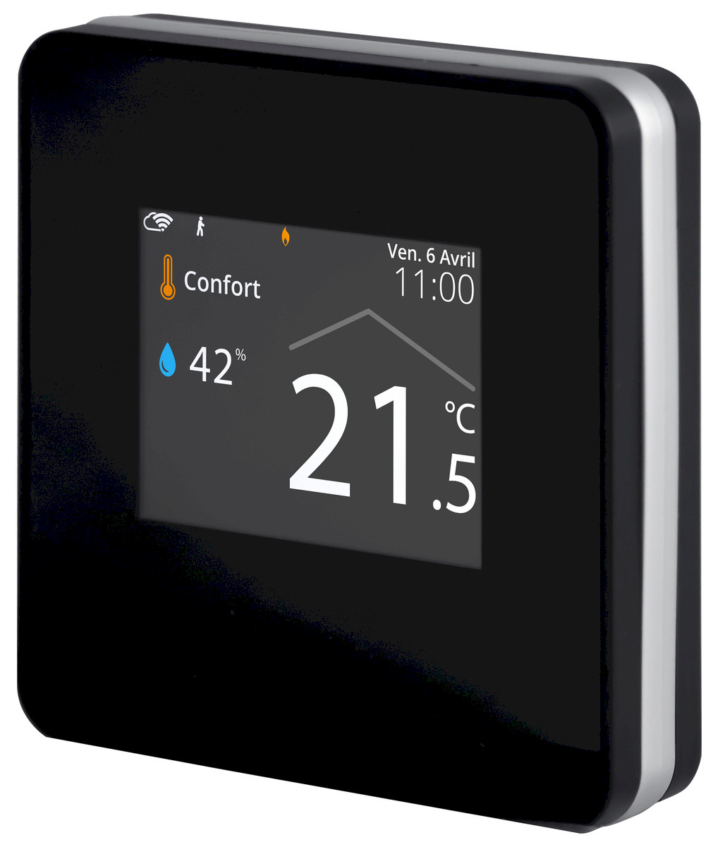 MYNEO STAT - Thermostats d’ambiance programmables, intelligents et connectés à commande digitale - Noir