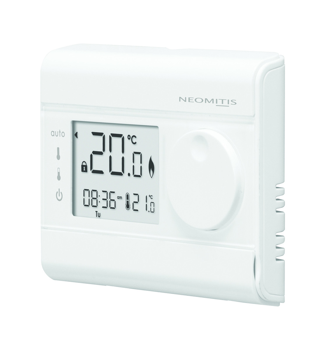 Thermostat prog digital - relais 5(2) A -Blanc