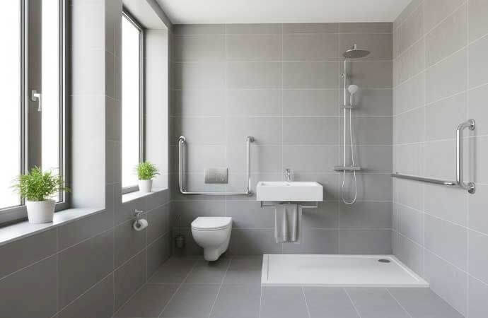 Les étapes d'un projet de travaux d'aménagement de salle de bains PMR à Rezé