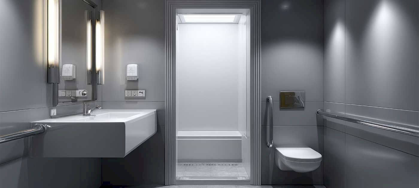 Douche sécurisée PMR senior à Rezé